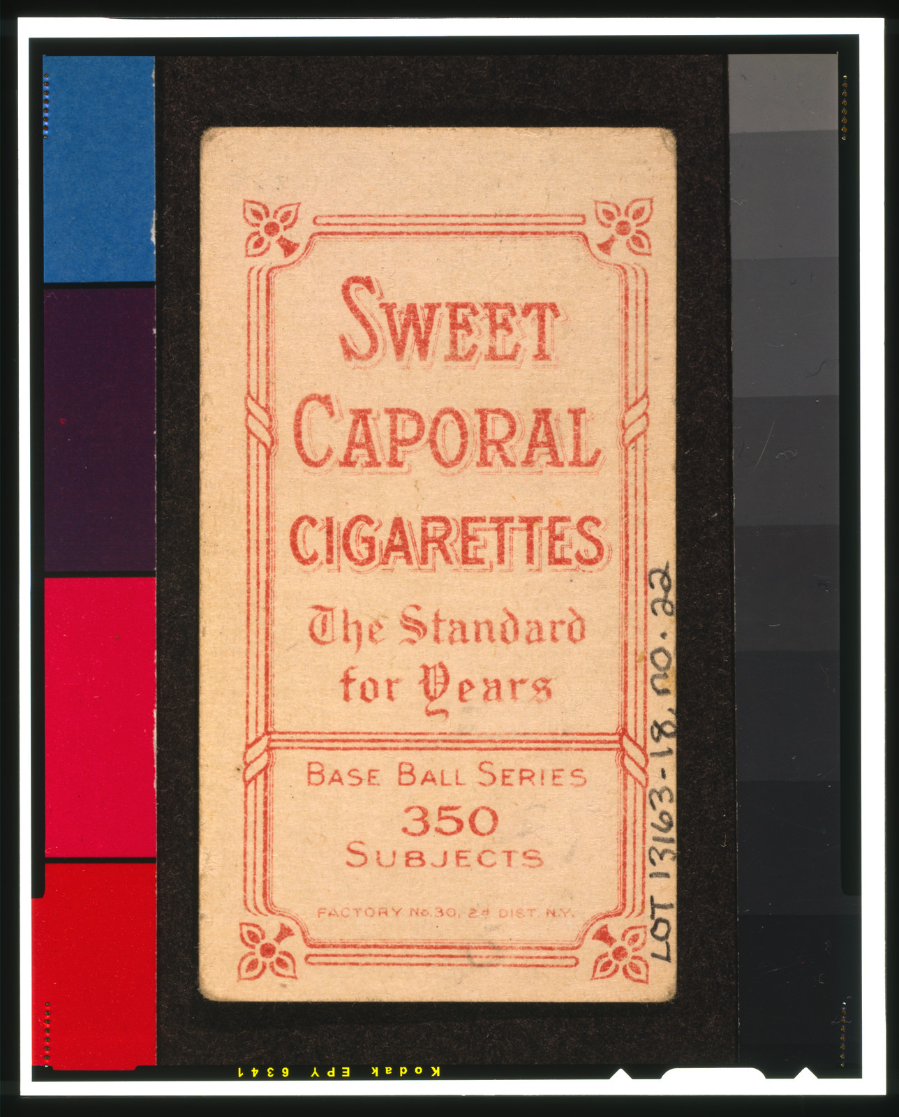 White Borders (T206), 1909-1911. — historic print