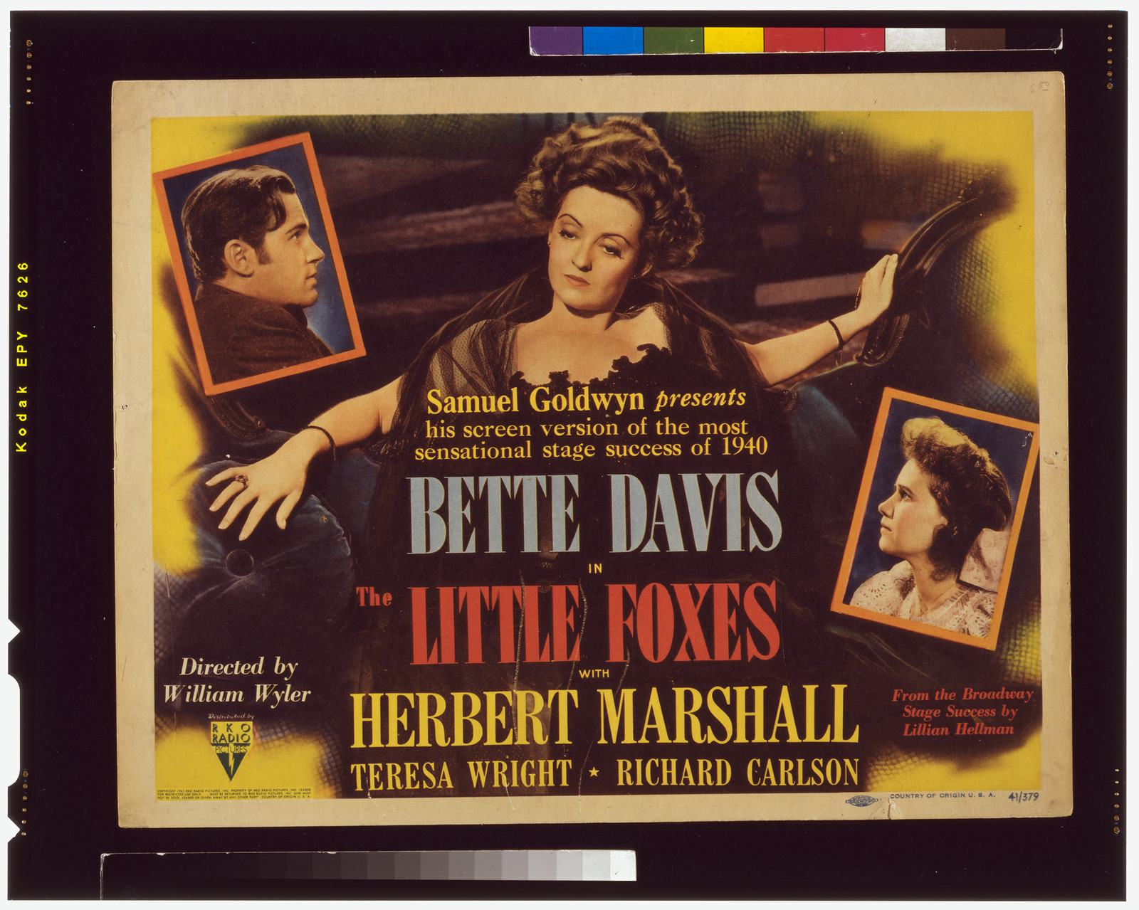 The little foxes — vintage poster