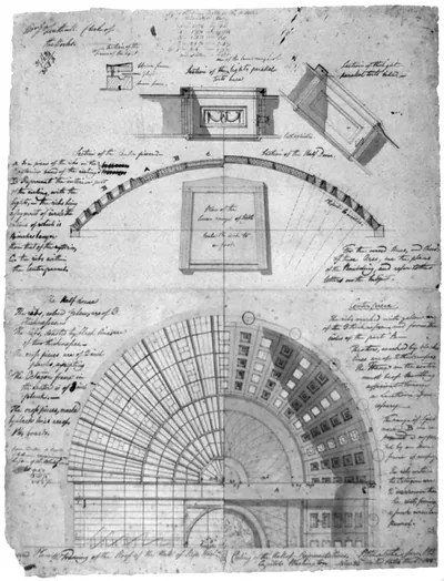 [United States Capitol, Washington, D.C. Framing & ceiling plan - Hall of Representatives]