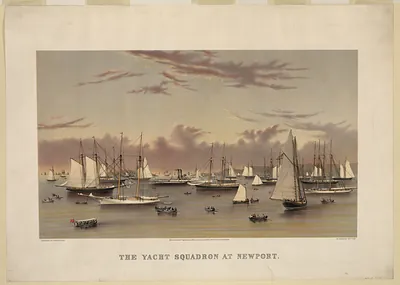 The yacht squadron at Newport