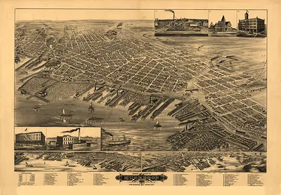 Muskegon, Michigan, 1889