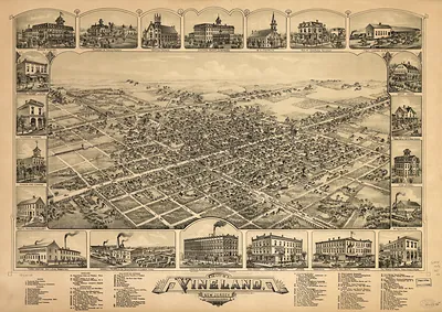 Vineland, New Jersey, 1885