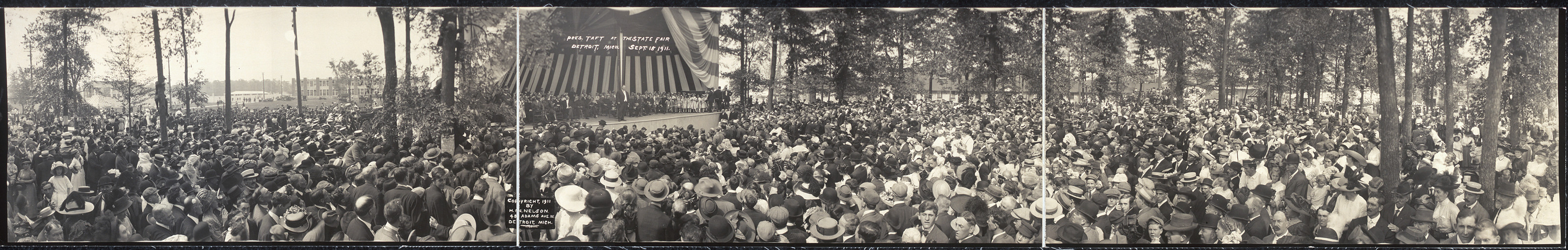 Taft at State Fair Detroit, Michigan, 1911, 1911 — historic image