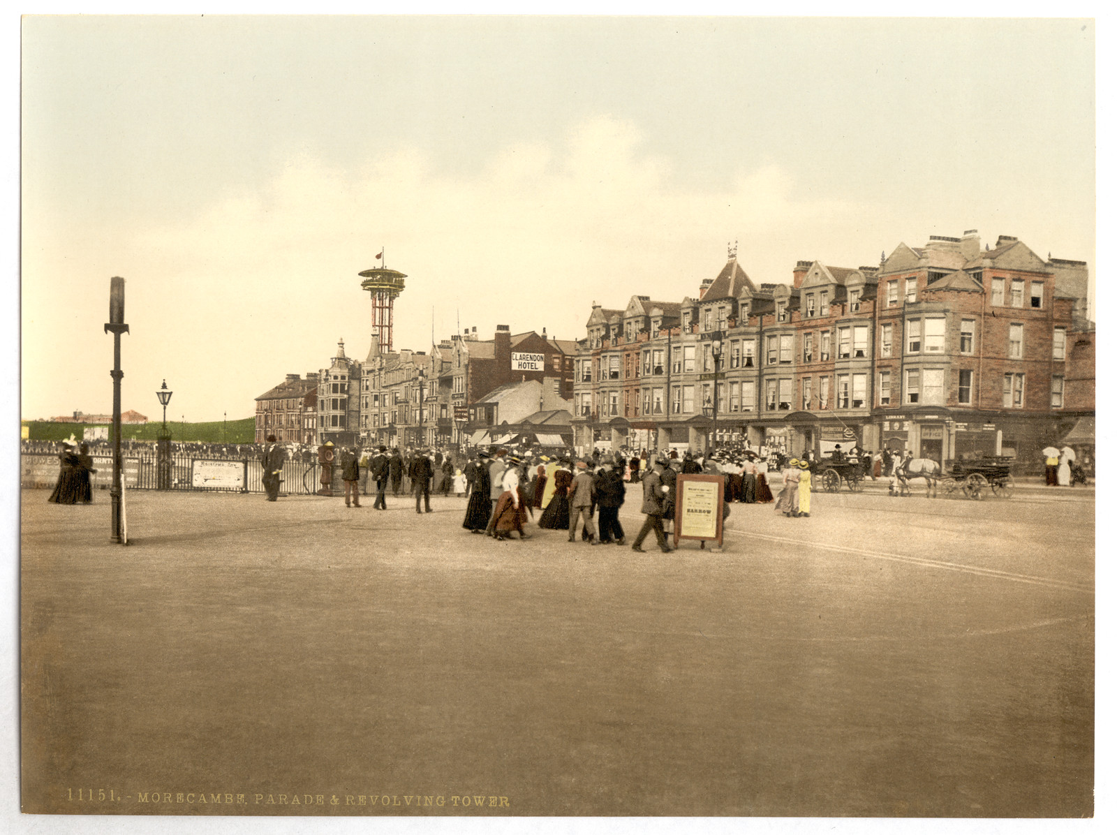 Parade and revolving tower Morecambe England, [between ca. 1890 and ca. 1900]. — historic print