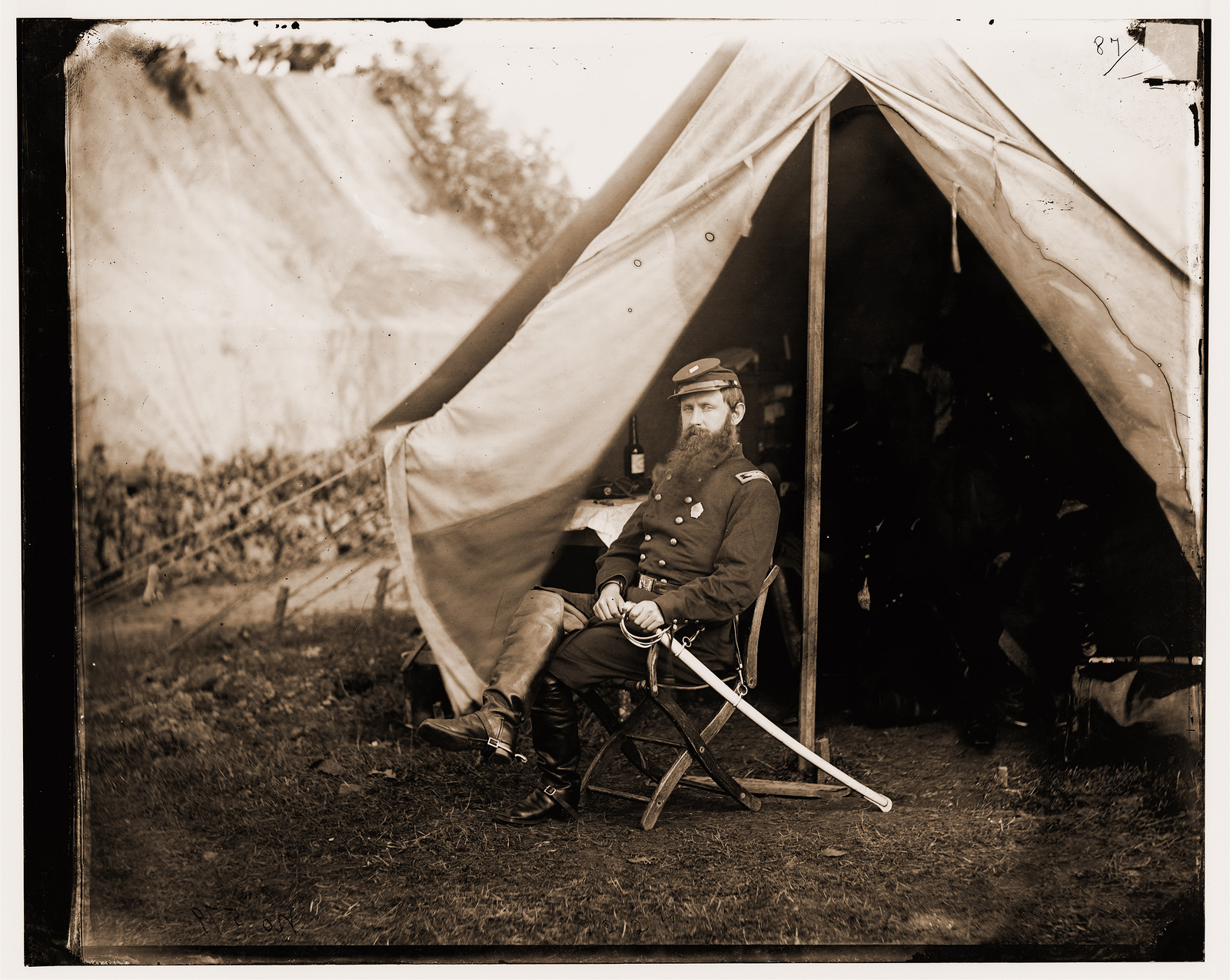 Culpeper Virginia.. Col. William R. Brewster 73d New York Infantry, 1863 — historic photograph