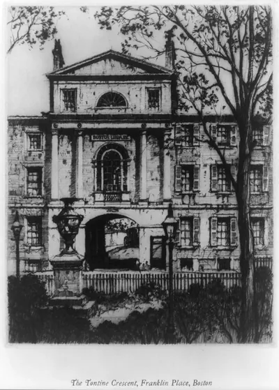 The Tontine Crescent, Franklin Place, Boston