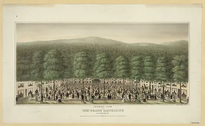 Interior View of the West Branch Campmeeting, Clinton Co., PA