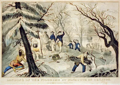 Landing of the pilgrims at Plymouth 11th Dec. 1620