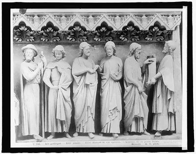 France, Cathedral Amiens, six apostles
