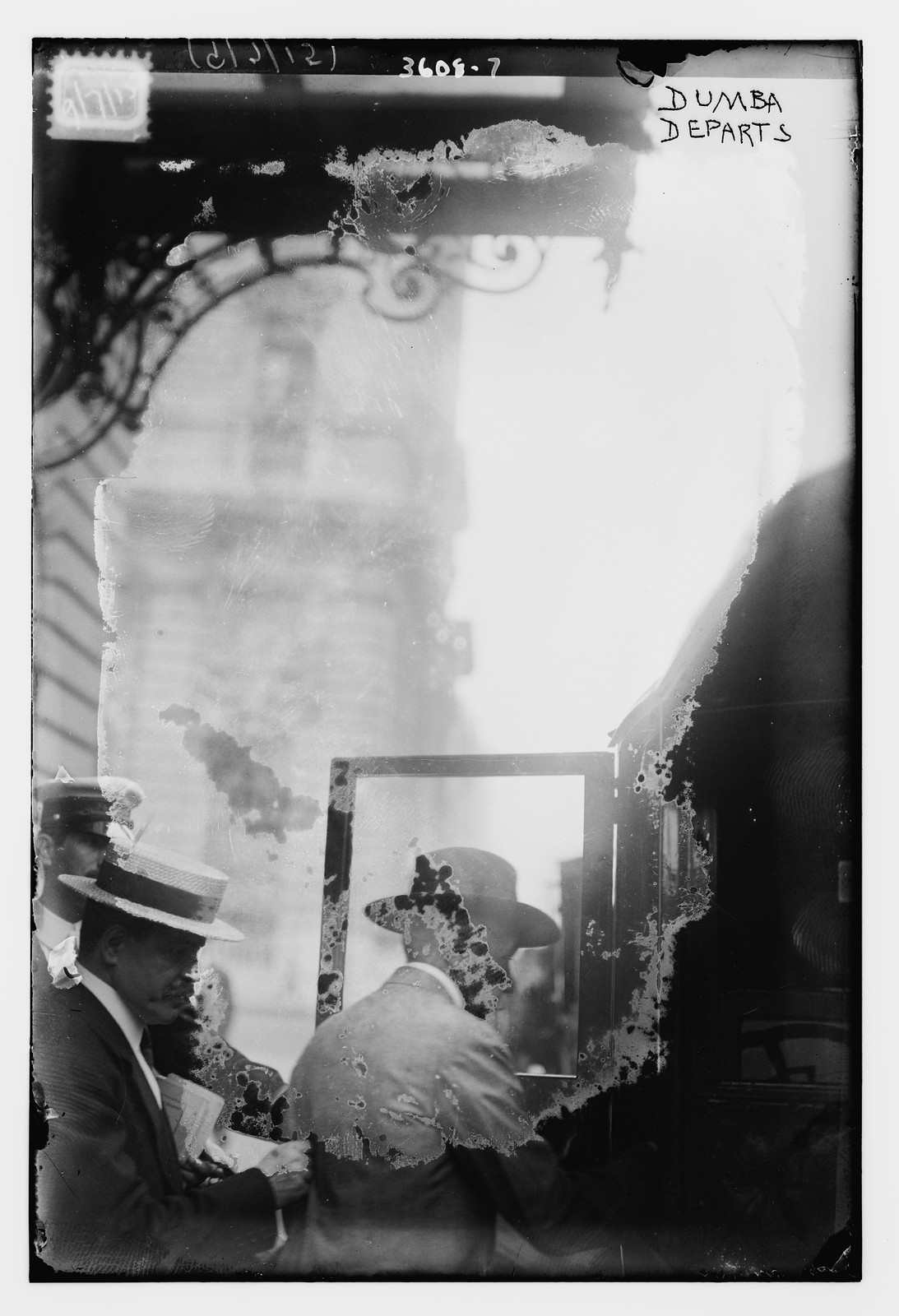 Dumba departs, n/a — historic photograph