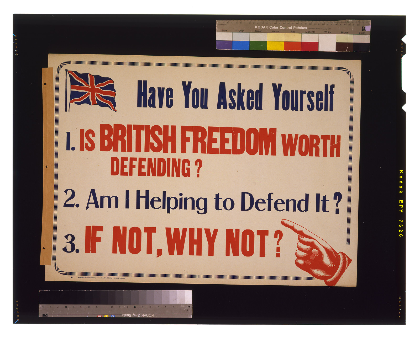 Have You Asked Yourself: Is British Freedom Worth Defending?, 1915 — historic image