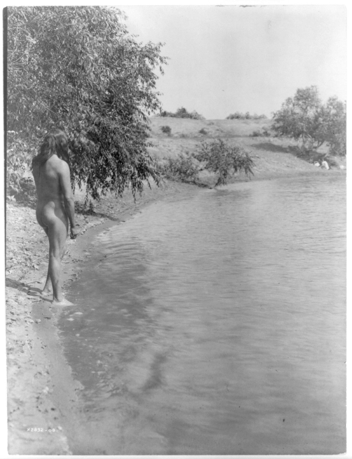 The bather--Mandan, c1908 November 19. — historic photograph