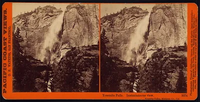 Yosemite Falls instantaneous view Yosemite Valley Mariposa co. Cal.