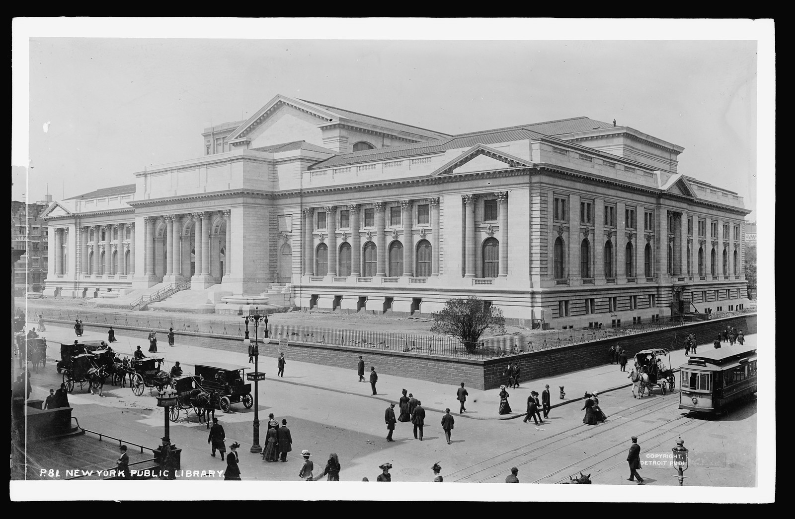 New York Public Library, New York, c1908. — historic photograph