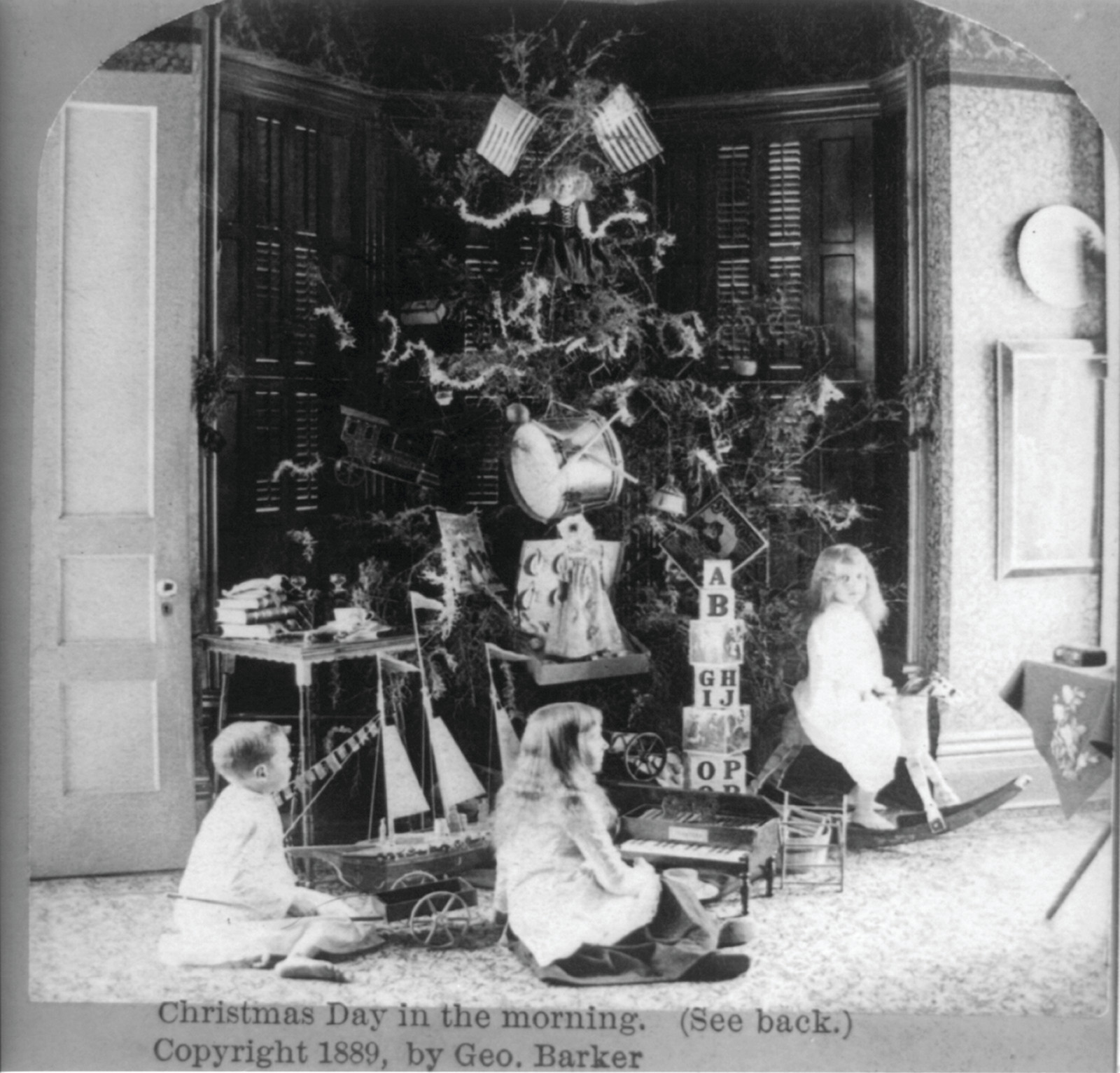 Christmas day in the morning, Niagara Falls, N.Y. : Geo. Barker, c1889. — historic photograph