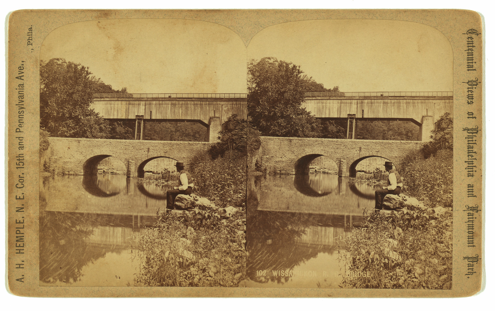 Wissahickon R. R. Bridge, 1876 — historic photograph