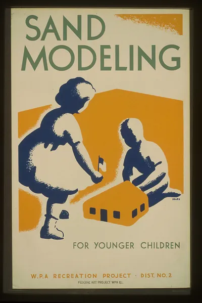 Sand modeling for younger children--WPA recreation project Dist. No. 2 / Beard.