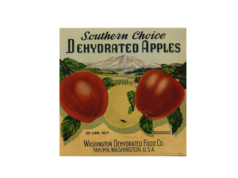 Southern Choice Dehydrated Apples — historic image