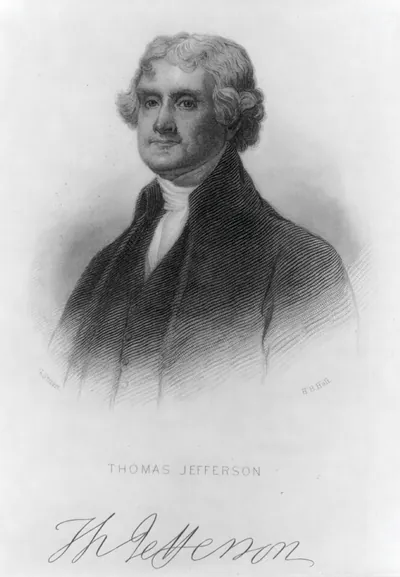 [Thomas Jefferson, bust, facing left]
