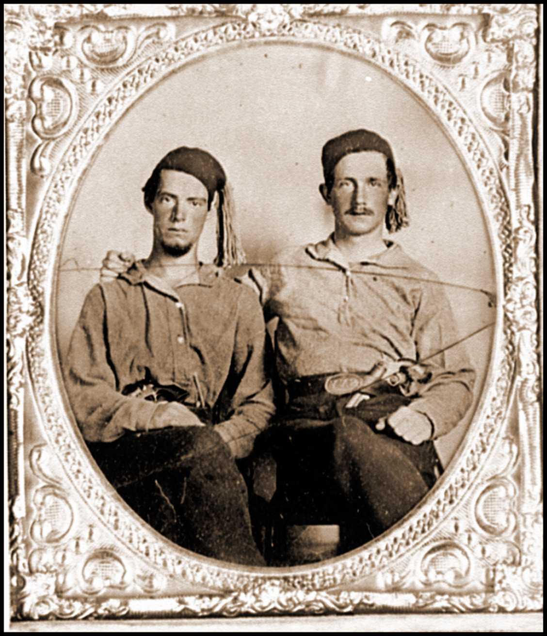 Portrait of New York Zouaves, 1860 — historic photograph