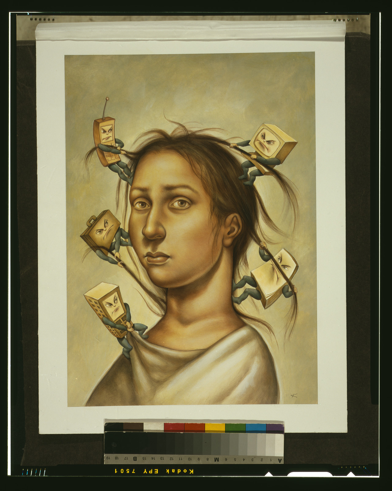 Tugged / AK [monogram]., 2001 — historic drawing