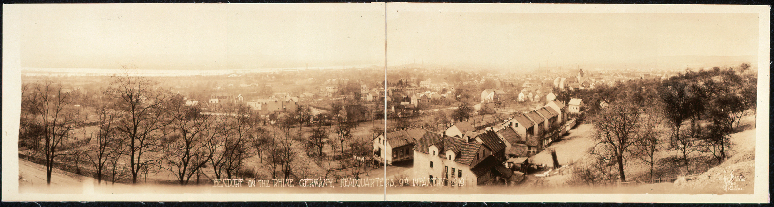 Bendorf Rhine 9th Infantry, Germany, 1919, 1919 — historic image