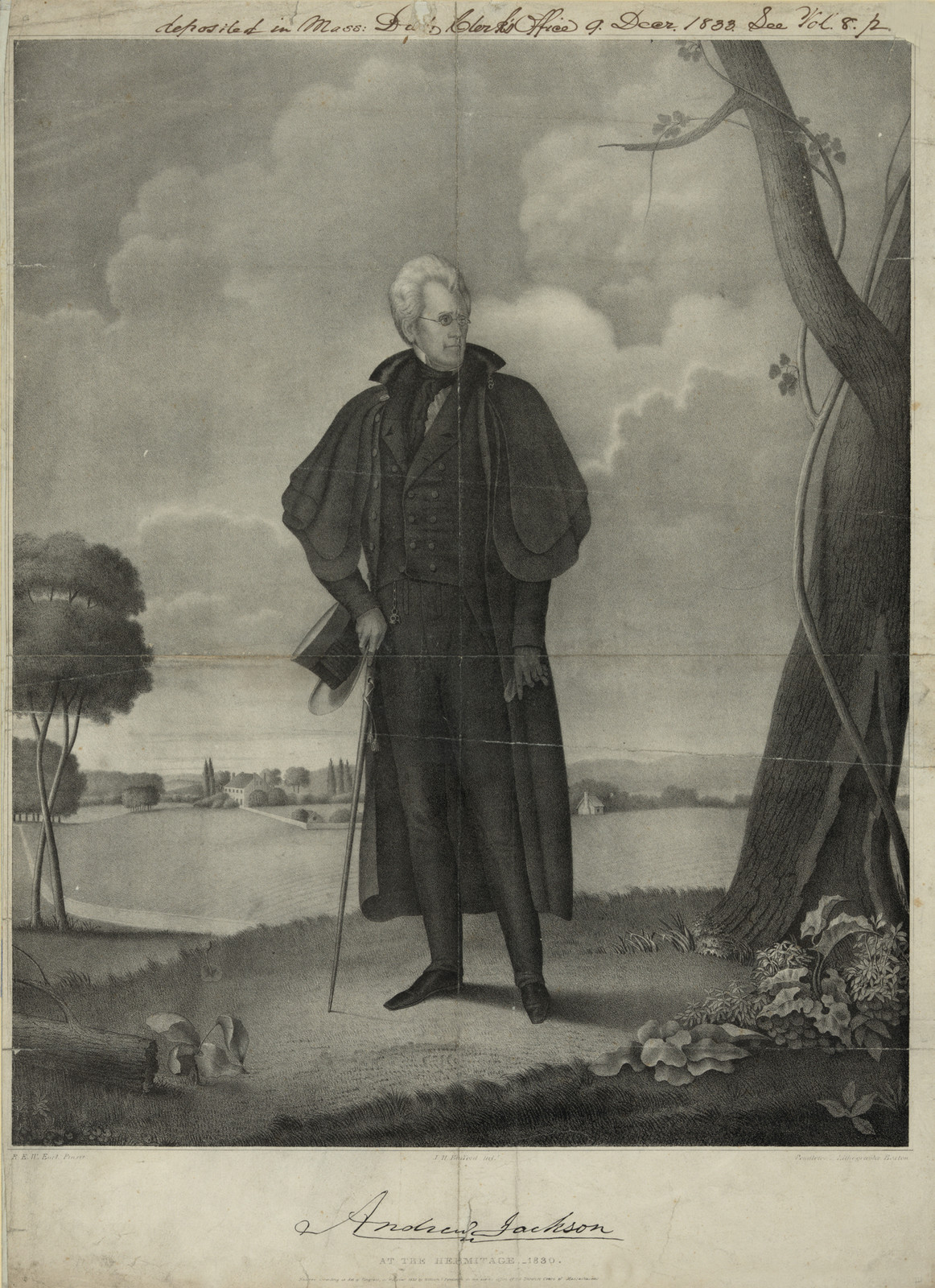 Andrew Jackson at the Hermitage, 1830 — historic image