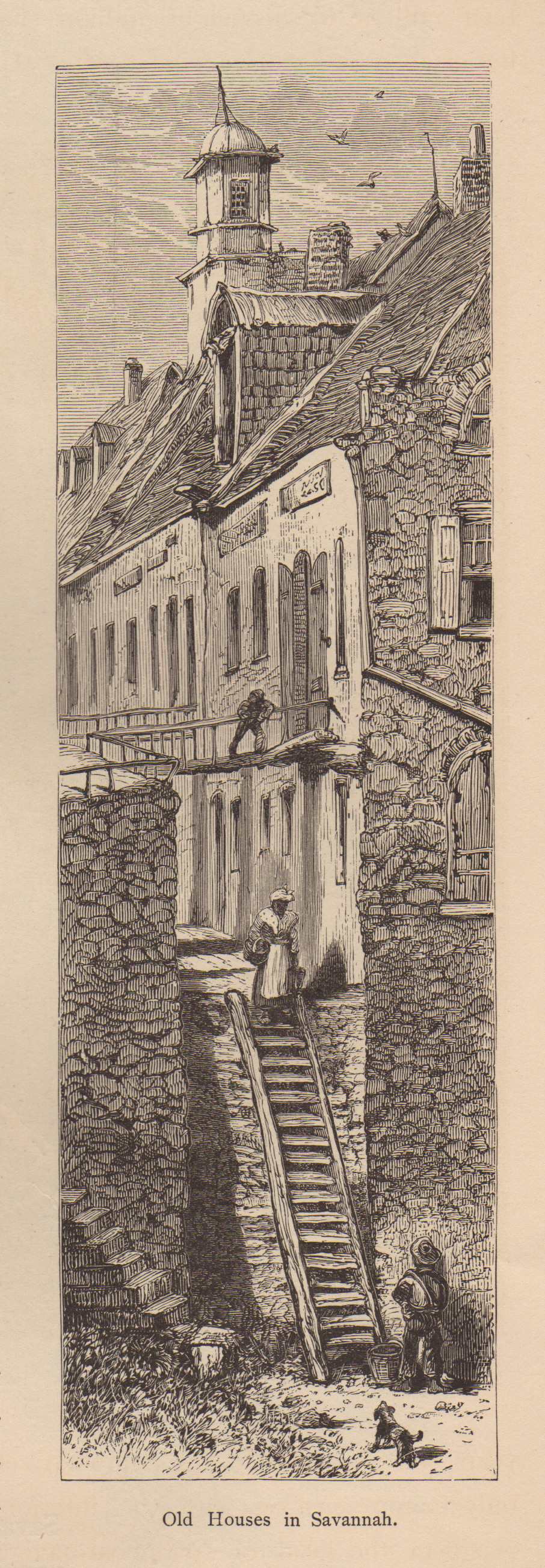 Old Houses in Savannah — historic image