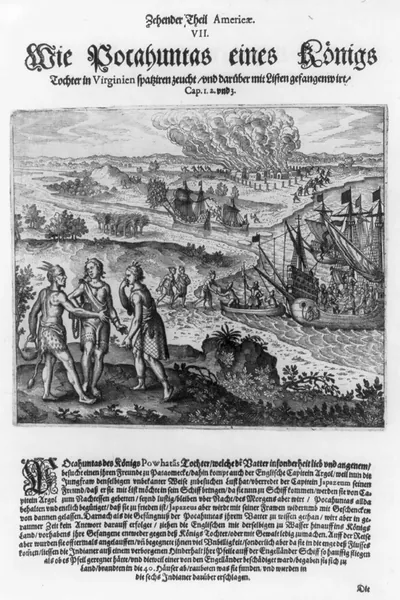 [Pocahontas taken prisoner in 1612]