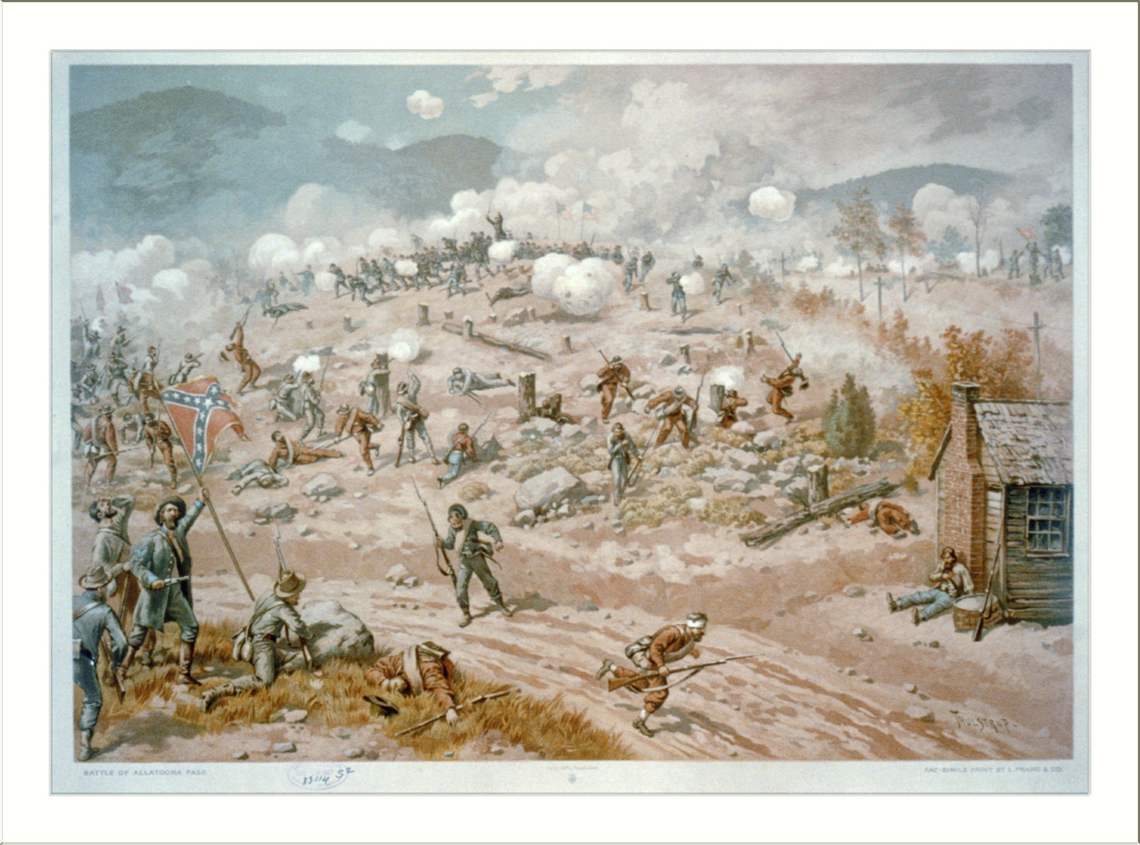 Battle of Allatoona Pass, c1887 Dec. 19. — historic print