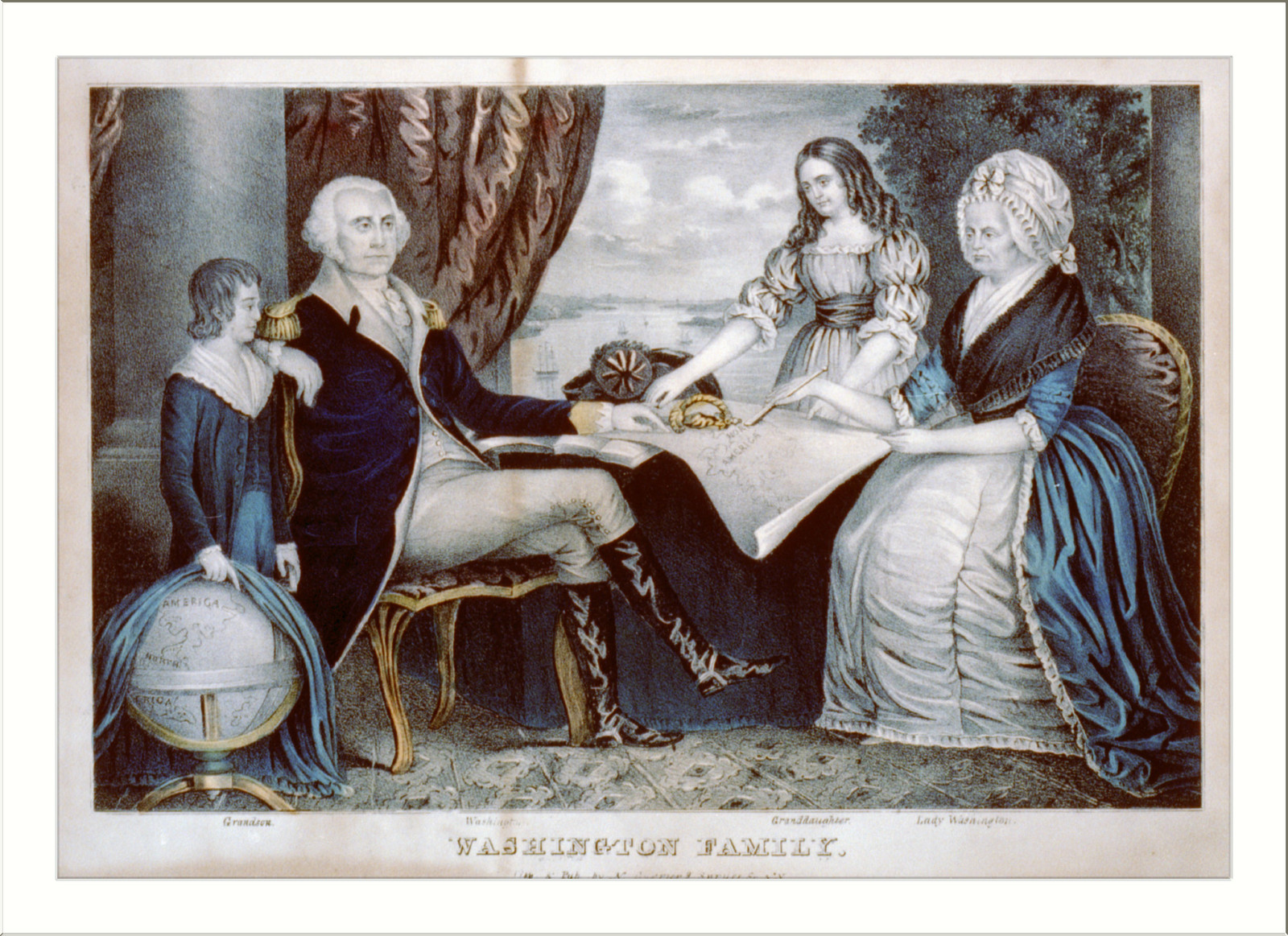 Washington family, New York : Published by N. Currier, [between 1835 and 1856] — antique lithograph