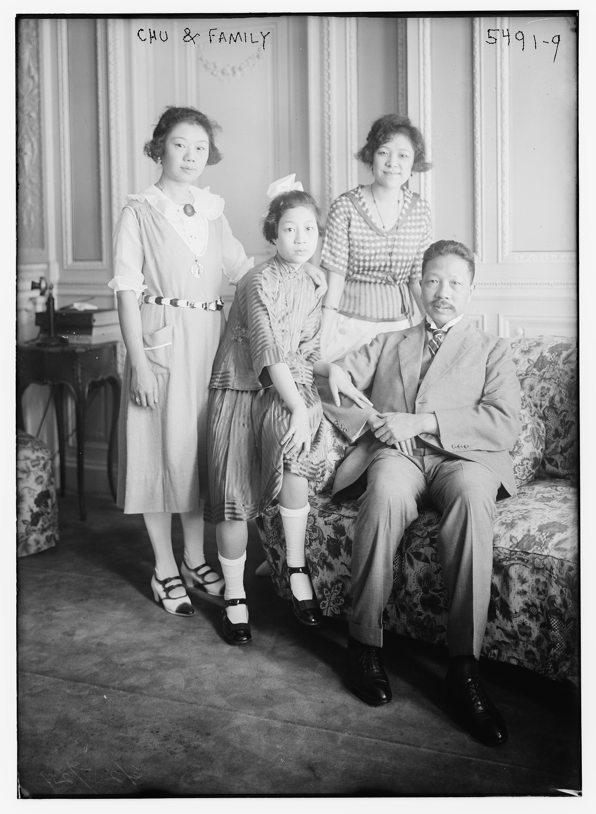 Chu and family, n/a — historic photograph