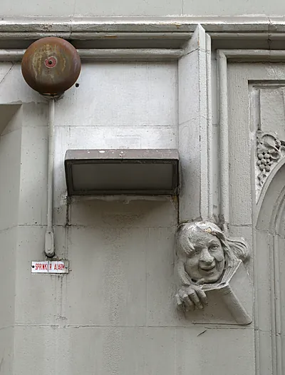 Happy Reader Mascaron A Sprinkler Alarm & Monocled Reader Mascaron, New York, NY