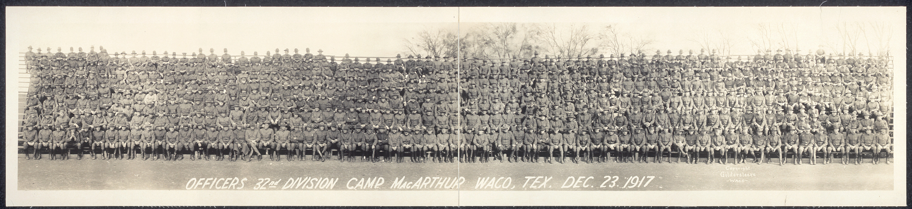 Officers, Camp MacArthur, Waco, Texas, 1917, 1917 — historic image