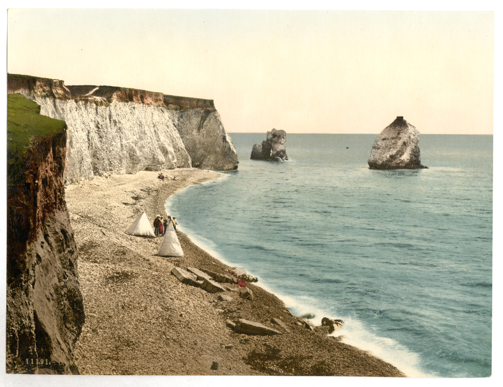 Freshwater Bay Arch and Stag Rocks Isle of Wight England, [between ca. 1890 and ca. 1900]. — historic print