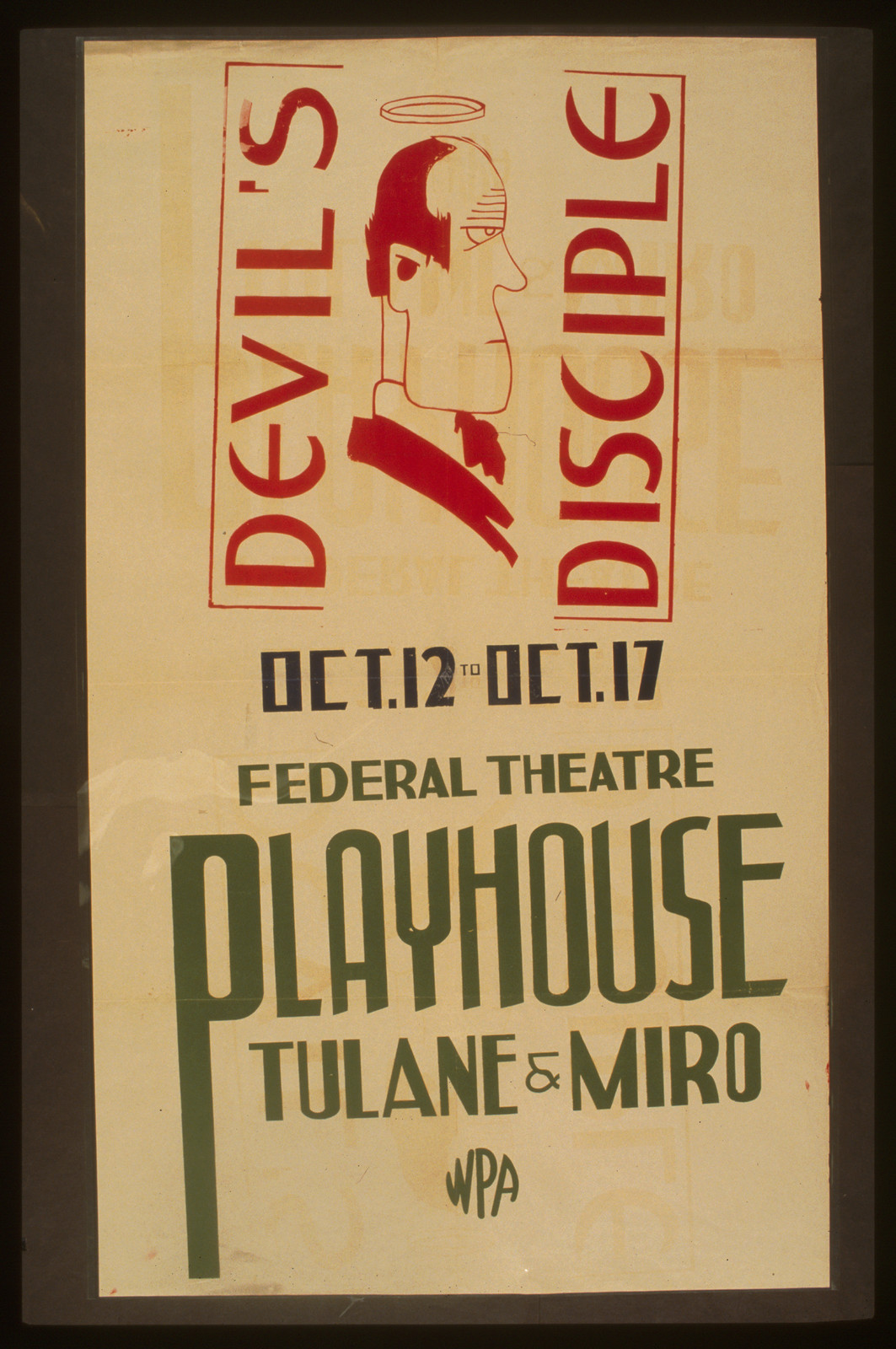 Devils disciple, 1936 — vintage poster