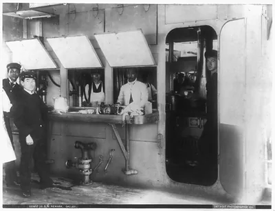 U.S.S. NEWARK. Galley