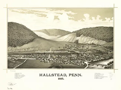 Hallstead, Pennsylvania, 1887