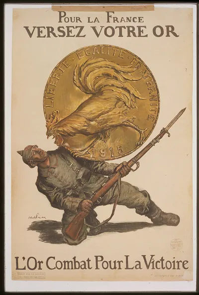 Pour la France versez votre or. Lor combat pour la victoire
