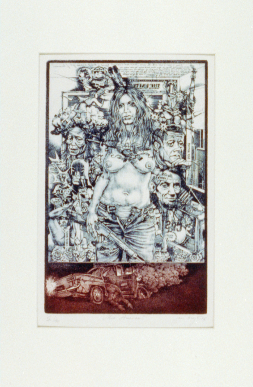 Miss America, 1976 — antique lithograph