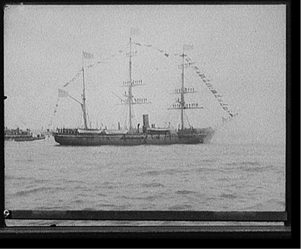 U.S.S. Juniata, [between 1890 and 1901] — historic photograph