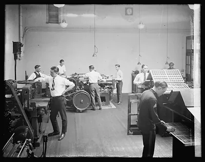 Eastern High School, Printing Dept., [Washington, D.C.]