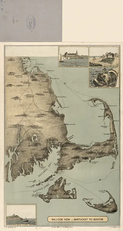 Balloon view, Nantucket to Boston