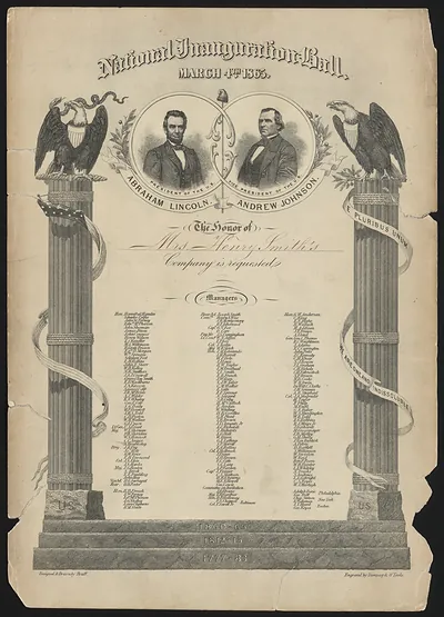 National Inauguration Ball, March 4th 1865