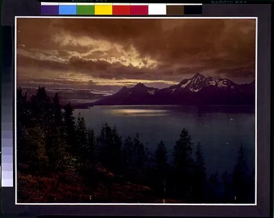 The Teton Range from Yellowstone Park, Wyoming