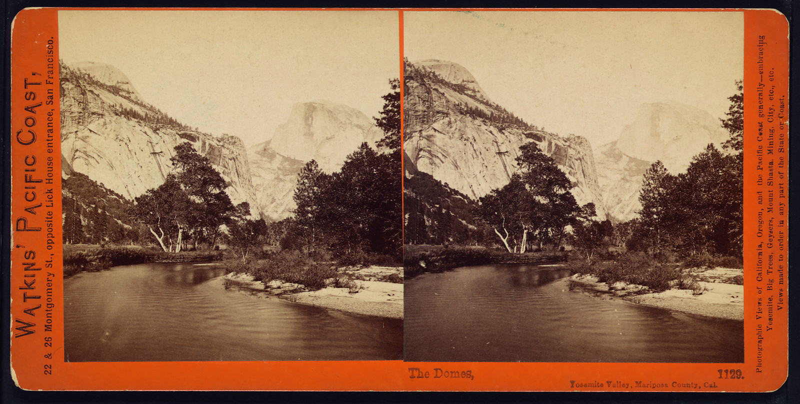 The Domes Yosemite Valley Mariposa County Cal., 1861 — historic photograph