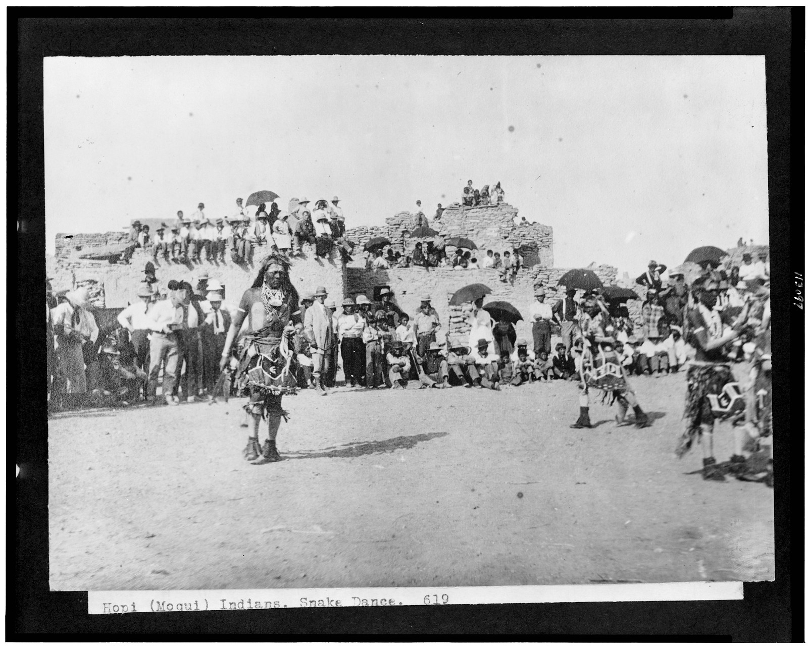 Hopi (Moqui) Indians. Snake dance, [between 1890 and 1910] — historic photograph
