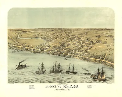 Saint Clair, Michigan, 1868