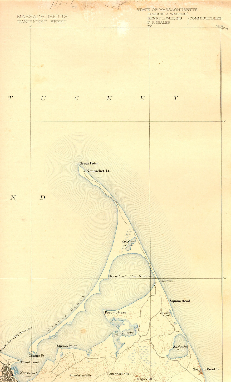 nant 93 ne, Massachusetts — antique map