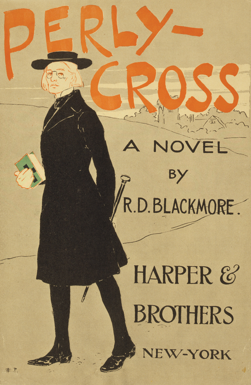 Perly-cross, a novel by R.D. Blackmore / Edward Penfield., New York : Harper & Brothers, [1894] — vintage poster